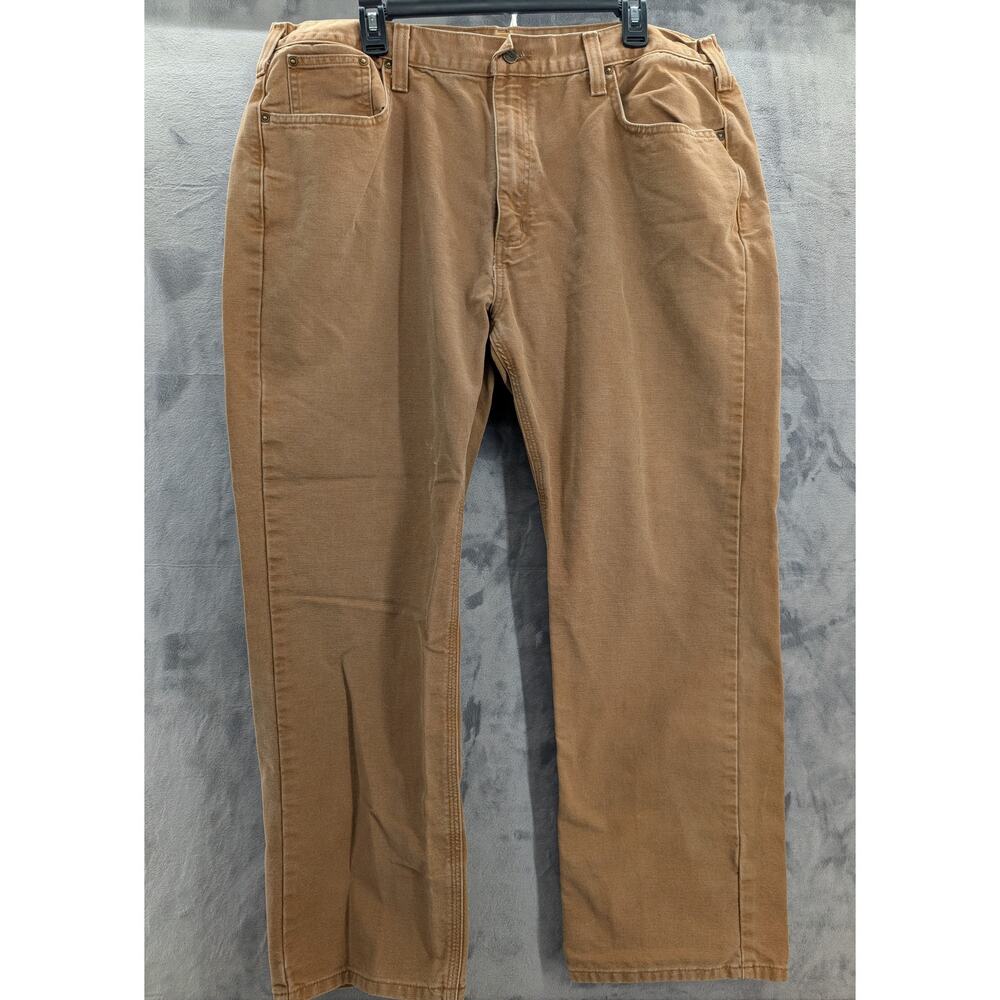 40 x 30 Carhartt khaki jeans pants Relaxed Fit RN#14806 straight leg